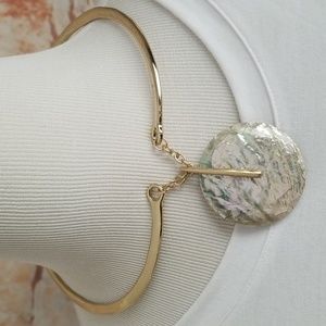 New Robert Lee Morris Disc Pendant Necklace